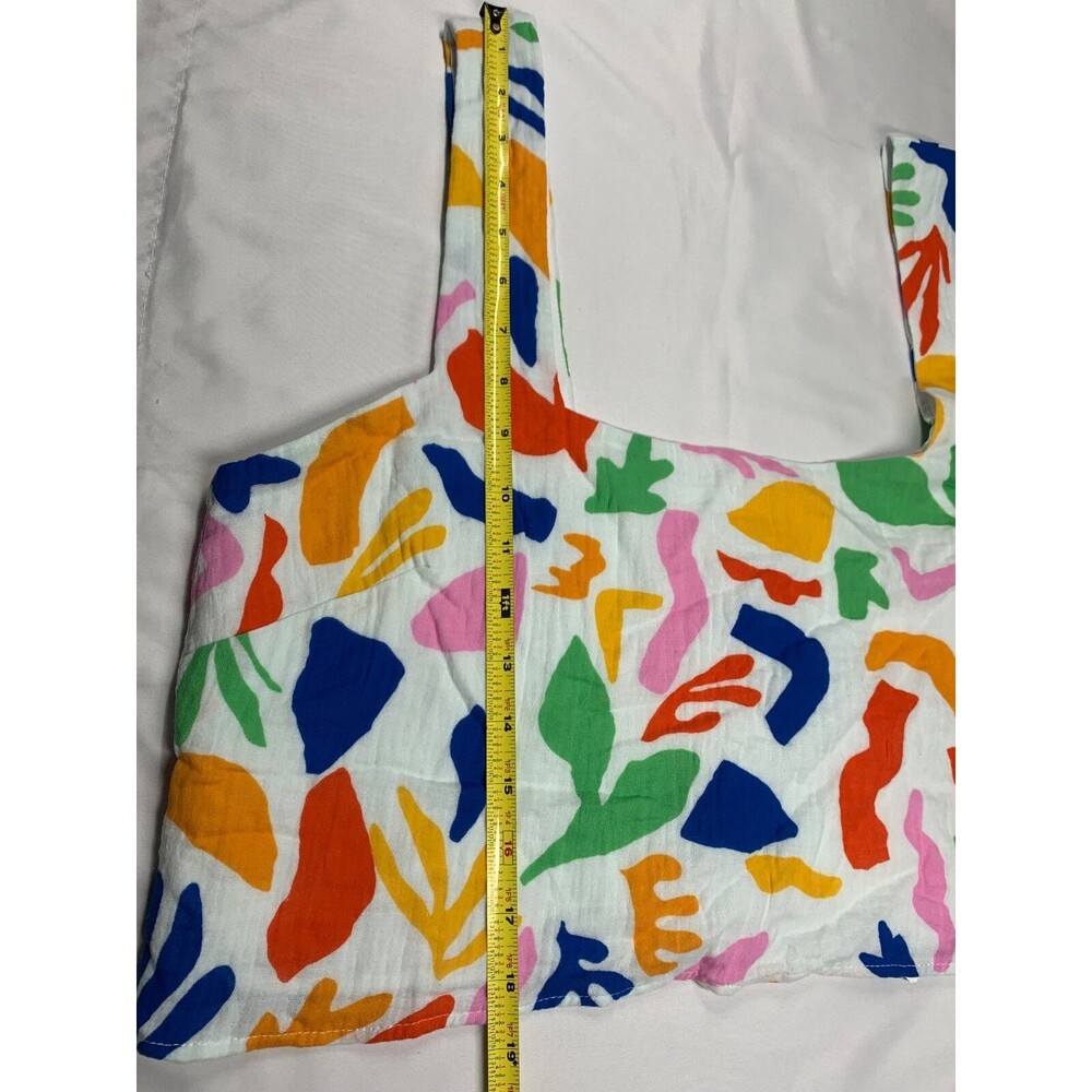 Show Me Your Mumu Tara Crop Top Women’s L Multicolor Boho Primary Paradise NWOT - Picture 6 of 9